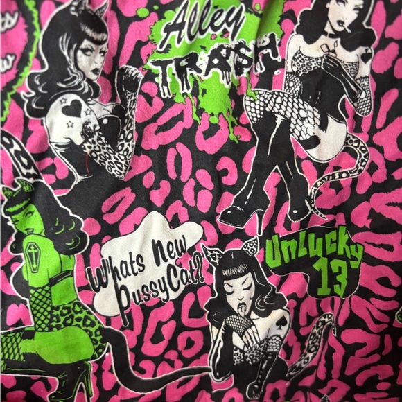 TOO FAST CLOTHING “UnLucky13” ALLEY TRASH - Picture 6 of 13